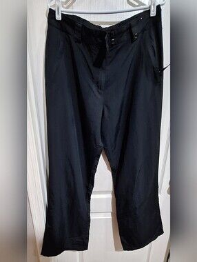 Obermeyer HydroBlock Black Shell Ski Pants Womens Size 12 Snowboard 2010 2011